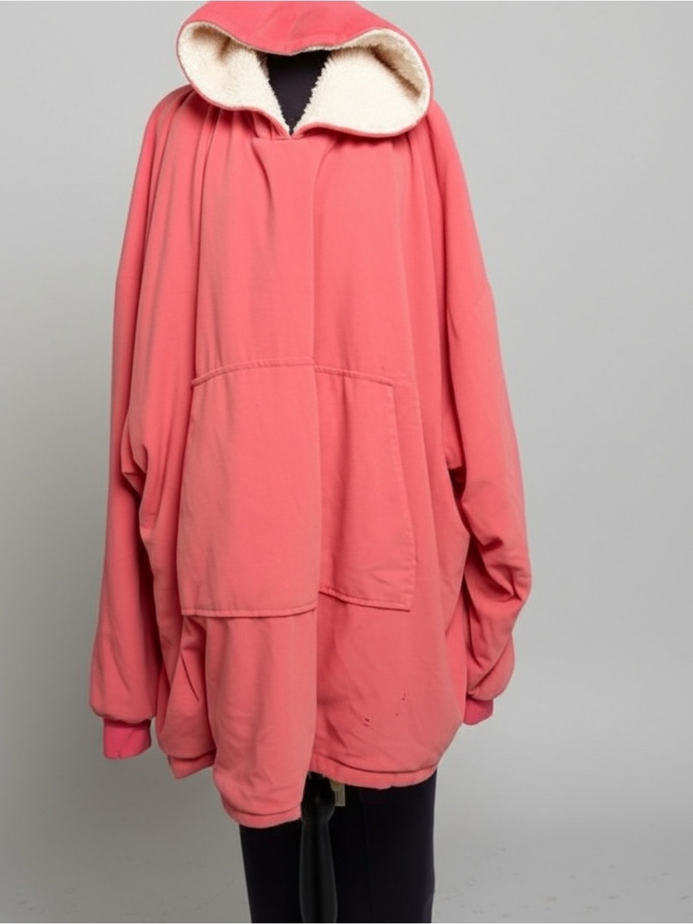 Cozy Coral Hooded Jacket with Sherpa Lining